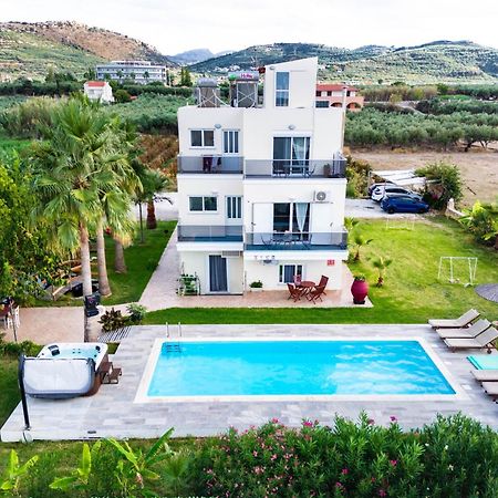 Martimi Apartments - 200M From Drapanias Beach - Pool - Hot Tub - Sauna - Bbq キサモス エクステリア 写真