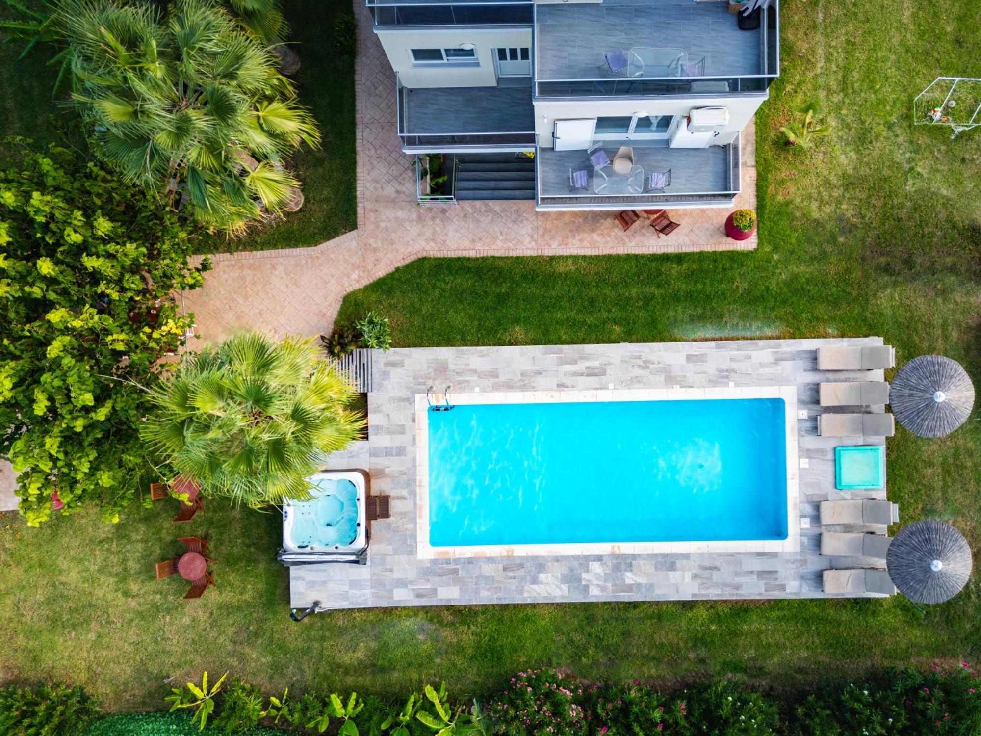 Martimi Apartments - 200M From Drapanias Beach - Pool - Hot Tub - Sauna - Bbq キサモス エクステリア 写真