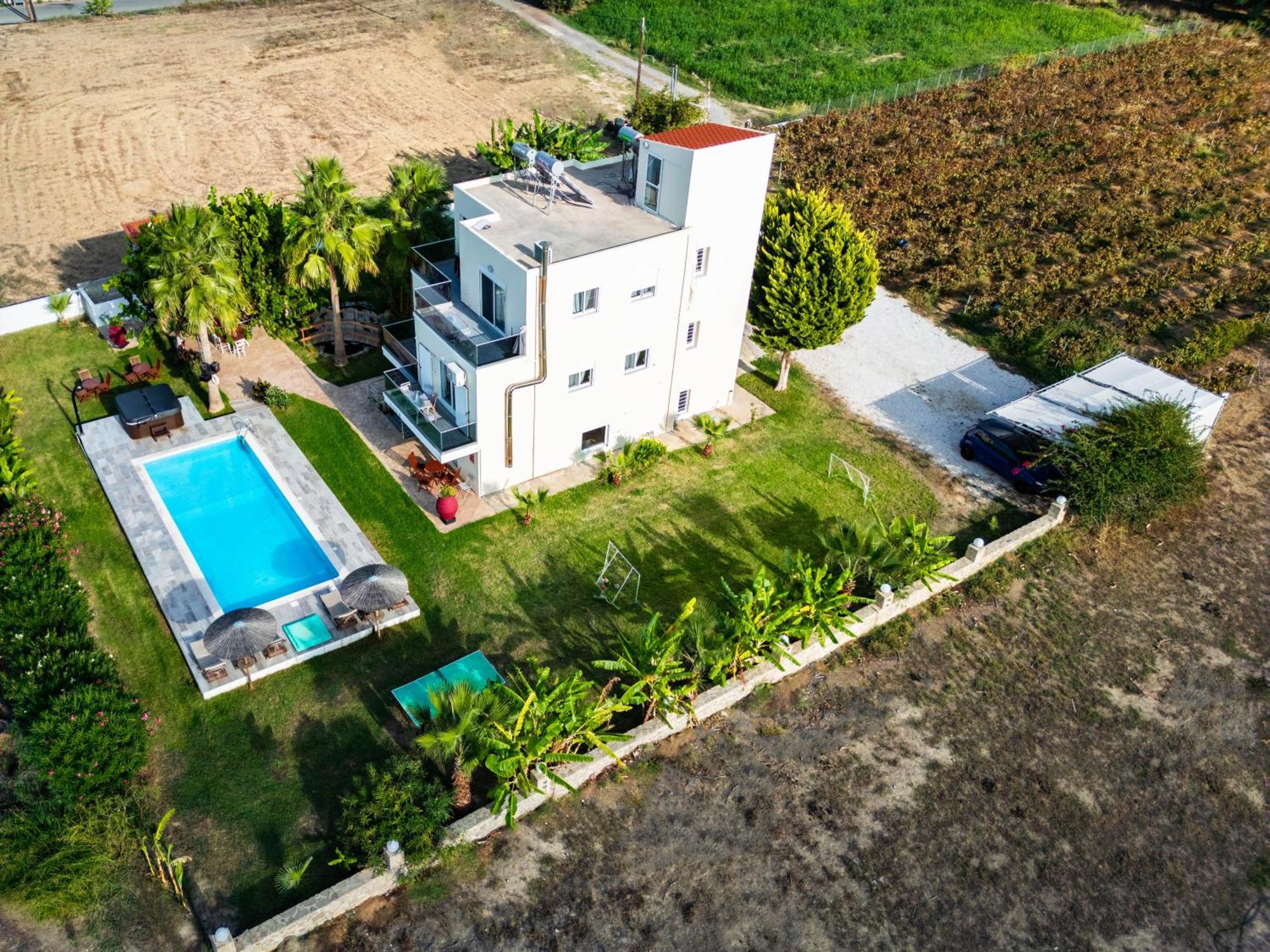 Martimi Apartments - 200M From Drapanias Beach - Pool - Hot Tub - Sauna - Bbq キサモス エクステリア 写真