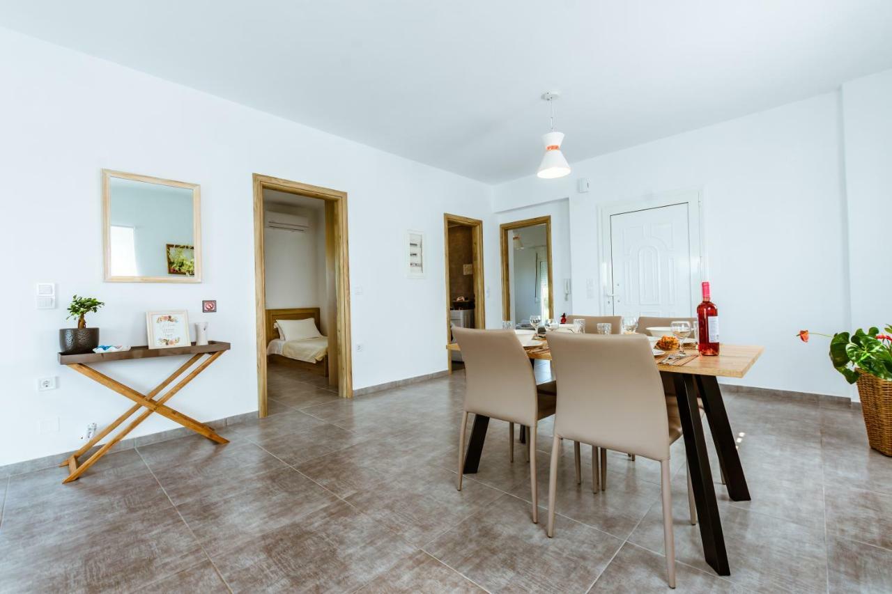 Martimi Apartments - 200M From Drapanias Beach - Pool - Hot Tub - Sauna - Bbq キサモス エクステリア 写真