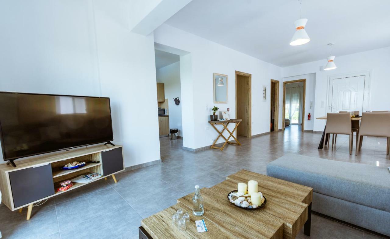 Martimi Apartments - 200M From Drapanias Beach - Pool - Hot Tub - Sauna - Bbq キサモス エクステリア 写真